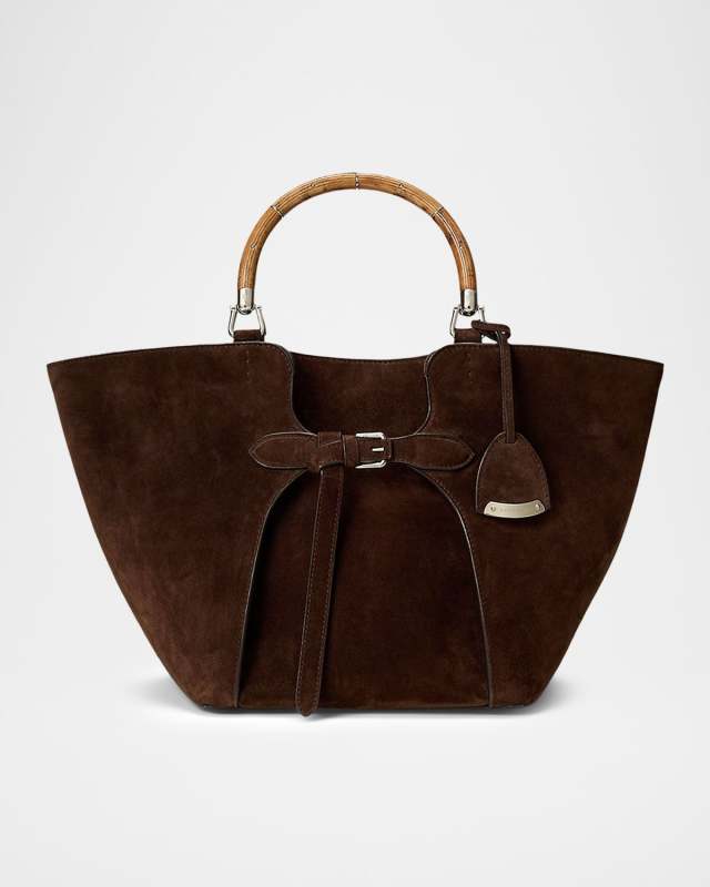 The Ralph Cashmere Suede Tote Bag